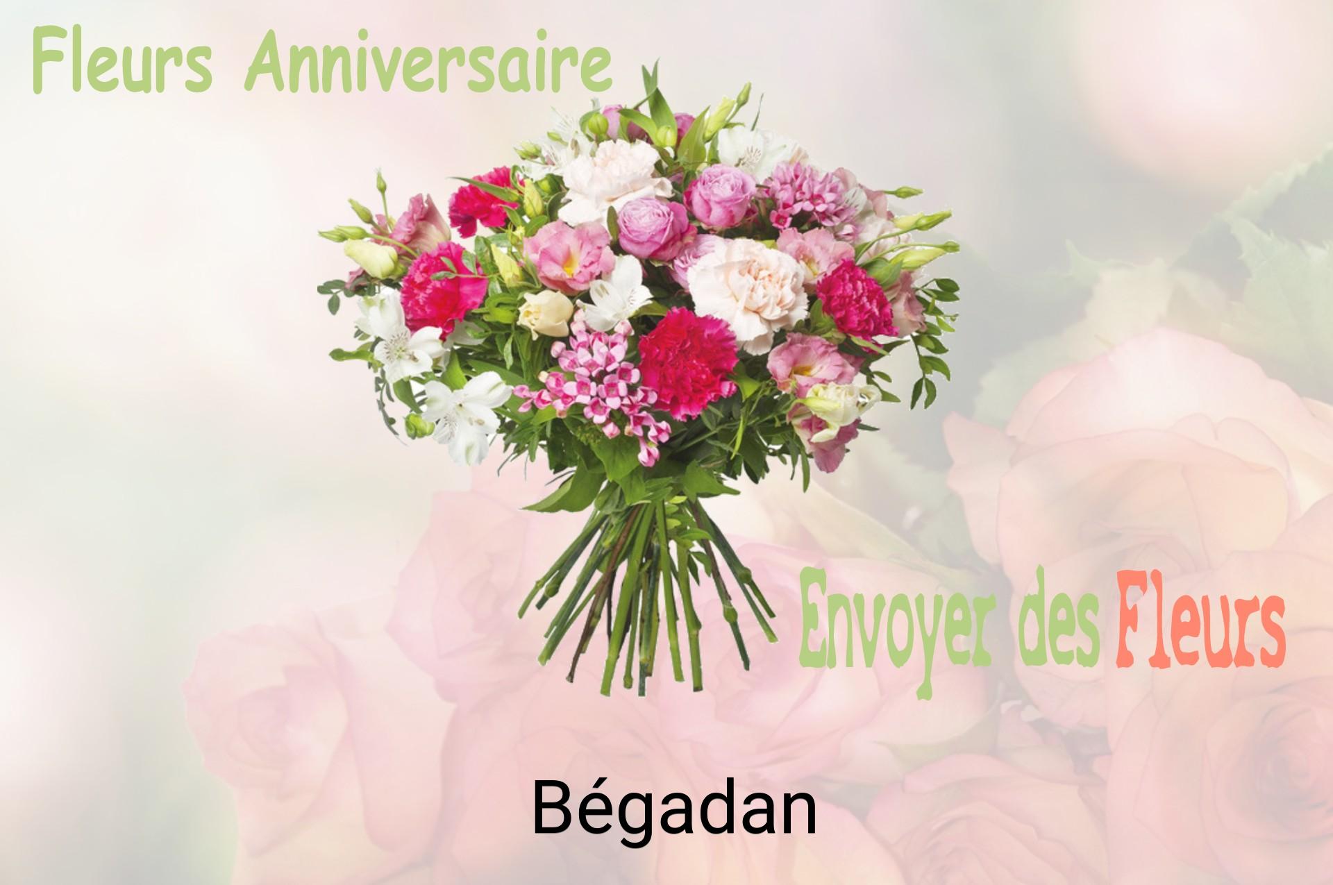 Bouquet de fleurs d’anniversaire livré à Bégadan